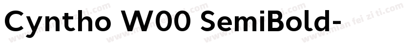 Cyntho W00 SemiBold字体转换